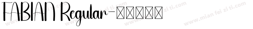 FABIAN Regular字体转换